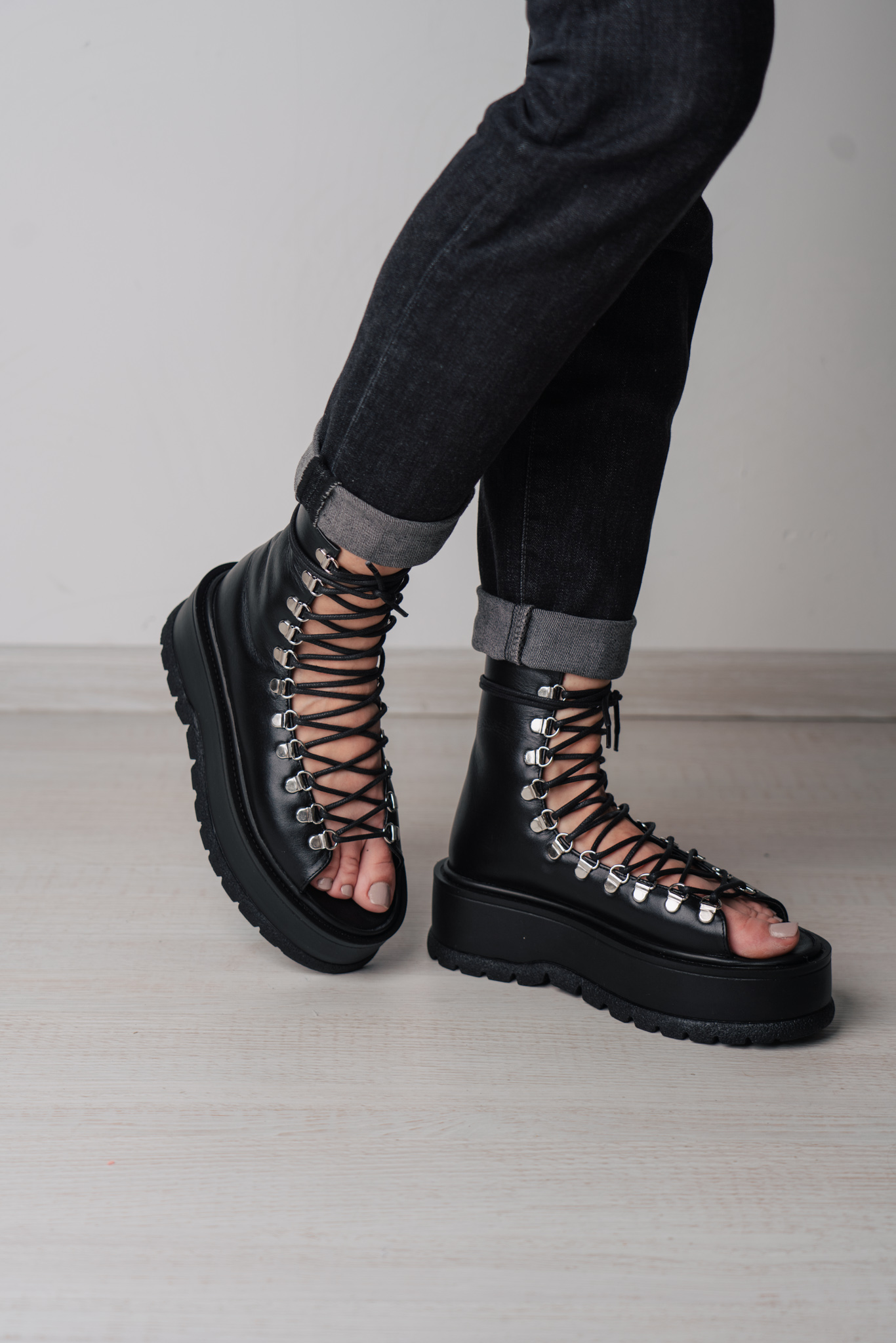 SRB06765 Sandale - Techno - Black - imagine 1